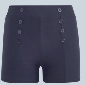 Torrid Retro High Rise Swim Short / Color: Black /  Size: 3X